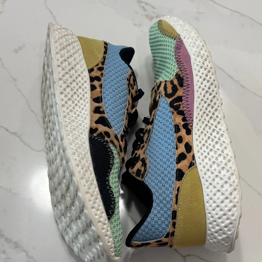 Steve Madden Multi-Color Leopard Mesh Sneaker
